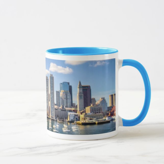 Boston skyline from waterfront mug (Right)
