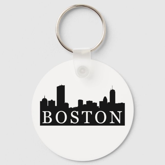 Boston Skyline Key Ring (Front)