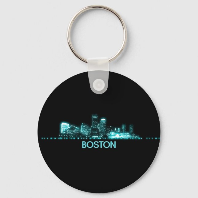 Boston Skyline Key Ring (Front)