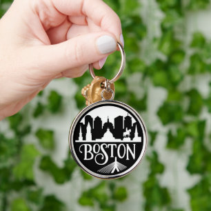 Boston Skyline Key Ring