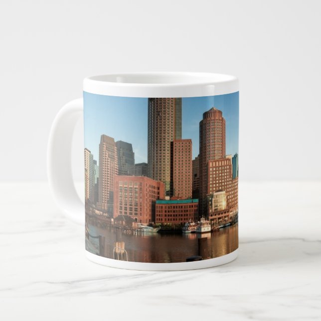 Boston skyline large coffee mug (Front Left)