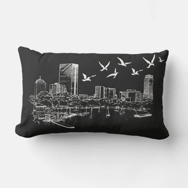 Boston Skyline Lumbar Cushion (Front)