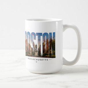 💙 Boston Skyline Modern City Style 💙 Coffee Mug