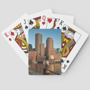 Boston skyline playing cards