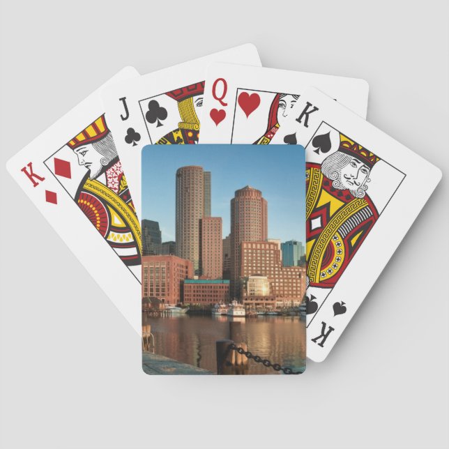 Boston skyline playing cards (Back)