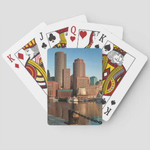 Boston skyline playing cards