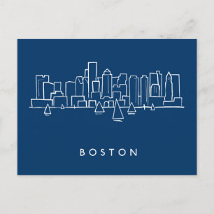 Boston Skyline Postcard