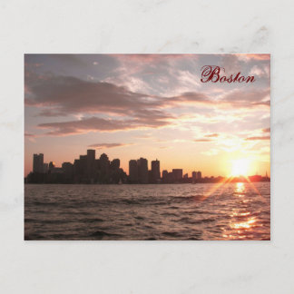 Boston Skyline Postcard