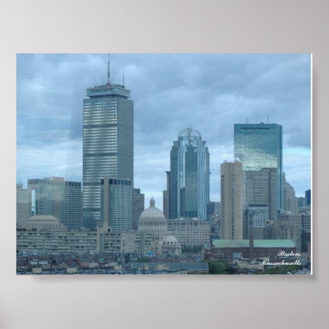 Boston Skyline Poster (Front)