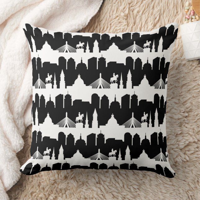 Boston Skyline Stripe Cushion (Blanket)