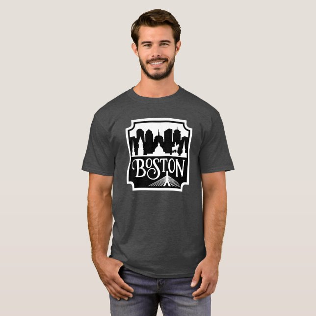 Boston Skyline T-Shirt (Front Full)