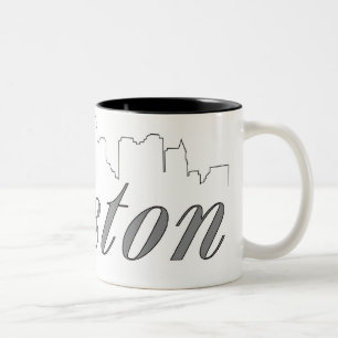 Boston Skyline Two-Tone Coffee Mug
