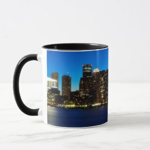 Boston skyline with moon mug