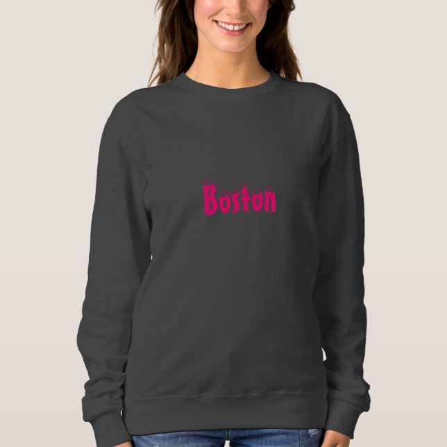 "Boston" snow hot pink - Hoodies & Sweatshirt (Front)