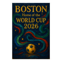 Boston Soccer Art 2026 Football Design