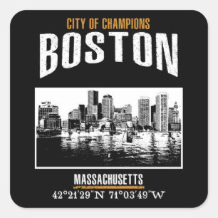 Boston Square Sticker