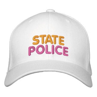 Boston State Police Embroidered Funny Hat