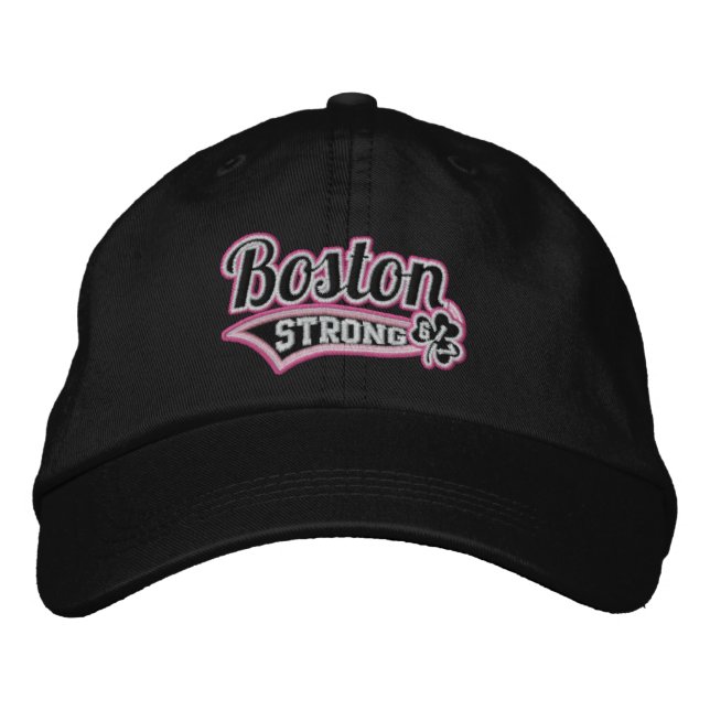 Boston Strong Ballpark Shamrock embroidered Cap (Front)