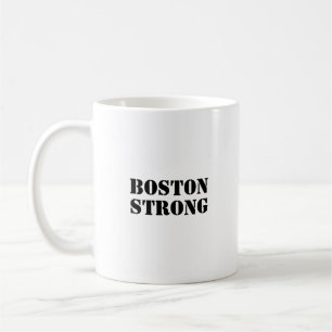 "Boston Strong" black white Coffee Mug