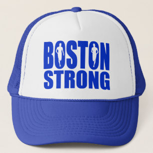 Boston strong Blue Trucker Hat