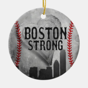 Boston Strong by Vetro Jewellery & Designs Ceramic Ornament