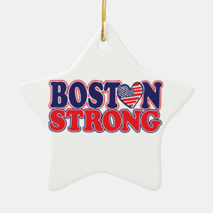 Boston Strong Ceramic Tree Decoration