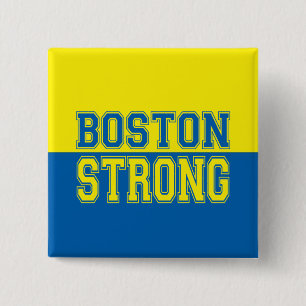 Boston Strong Graphic Style 15 Cm Square Badge