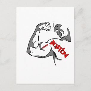 Boston Strong Muscle Postcard