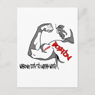 Boston Strong Muscle Postcard