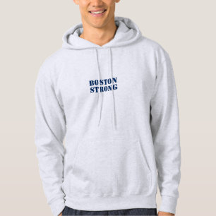 "Boston Strong" navy blue letters Hoodie