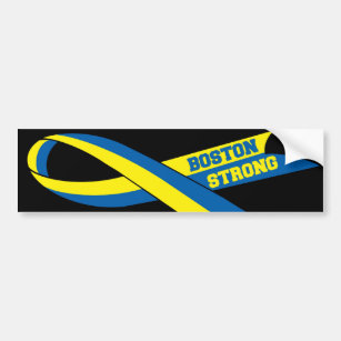 Boston Strong Ribbon Style Bumper Sticker