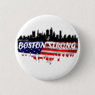 Boston Strong Run 6 Cm Round Badge