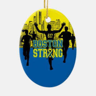 Boston Strong Spirit Ceramic Tree Decoration