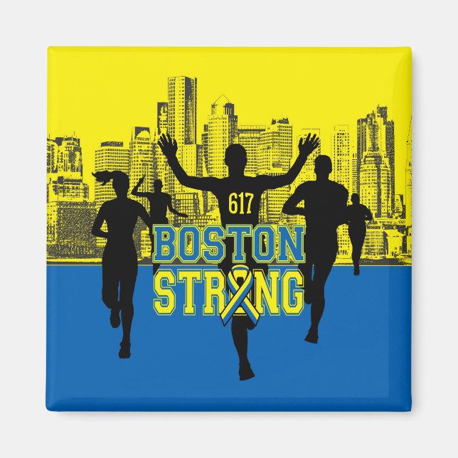 Boston Strong Spirit Silhouettes Magnet (Front)