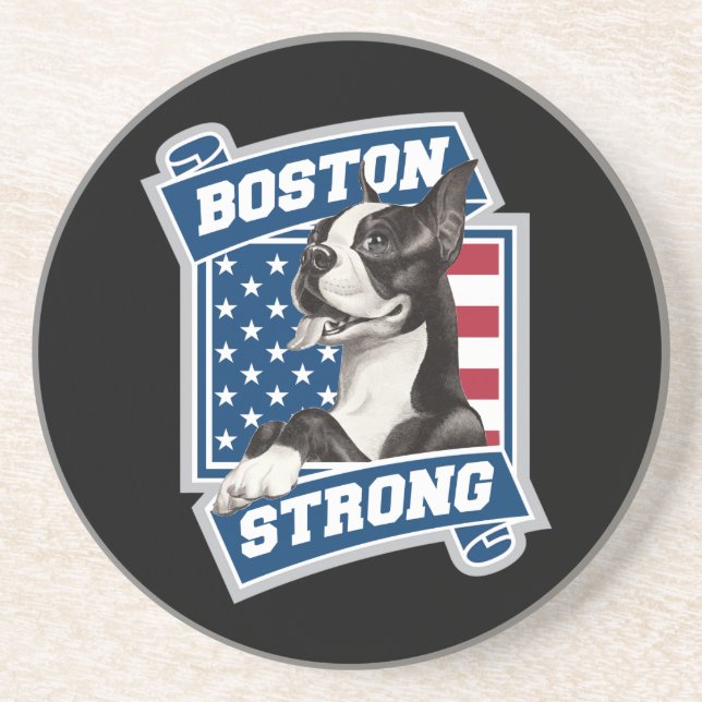 BOSTON STRONG TERRIER COASTER (Front)