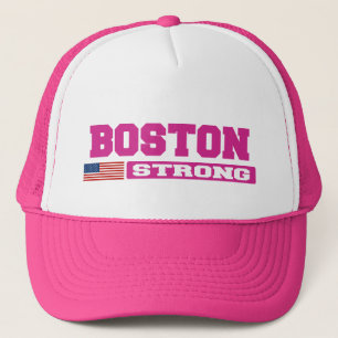 BOSTON STRONG U.S. Flag Hat (pink)
