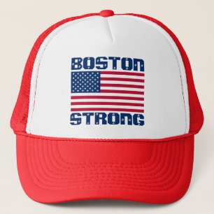 BOSTON STRONG U.S. Flag Hats