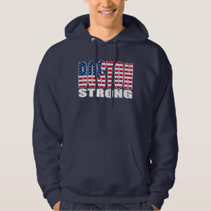 BOSTON STRONG U.S. Flag Hooded Sweatshirt