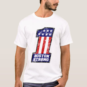 Boston Strong WE ARE ONE Grunge Style T-Shirt
