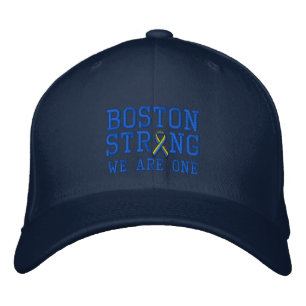 Boston Strong WE ARE ONE Ribbon Edition Embroidered Hat