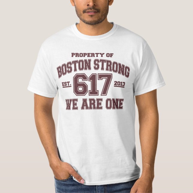 Boston Strong We Are One T-Shirt (Front)