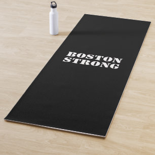 "Boston Strong" white black Yoga Mat