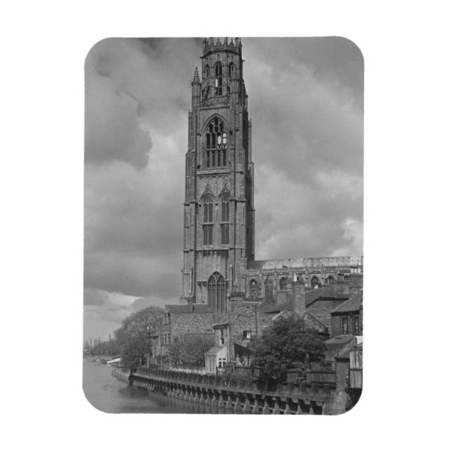 Boston Stump and River Welland, Lincolnshire Magnet (Vertical)