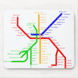 Boston subway Mousepad
