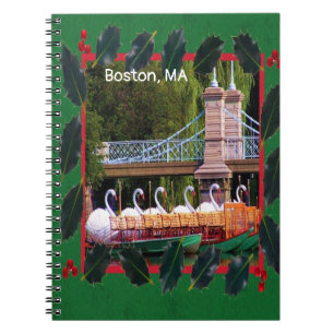 Boston Swan Boats - Happy Holidays Notebook