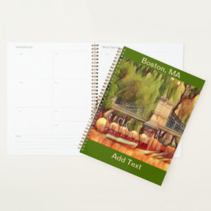 Boston Swan Boats in Summer Planner