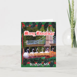 Boston Swan Boats - Merry Christmas Card
