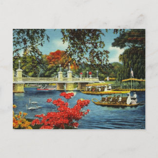 Boston Swan Boats Postcard