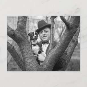 Boston Terrier, 1920s Postcard