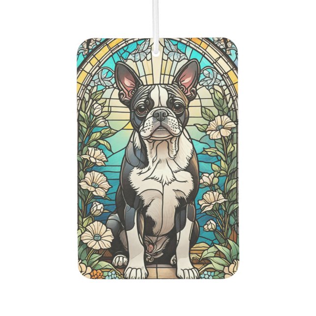 Boston Terrier Air Freshener  (Front)